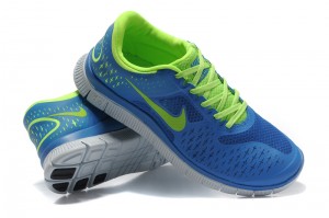Nike Free 4.0 V2 Mens Shoes blue green